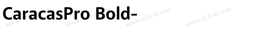 CaracasPro Bold字体转换
